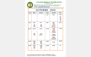 Le programme du mois